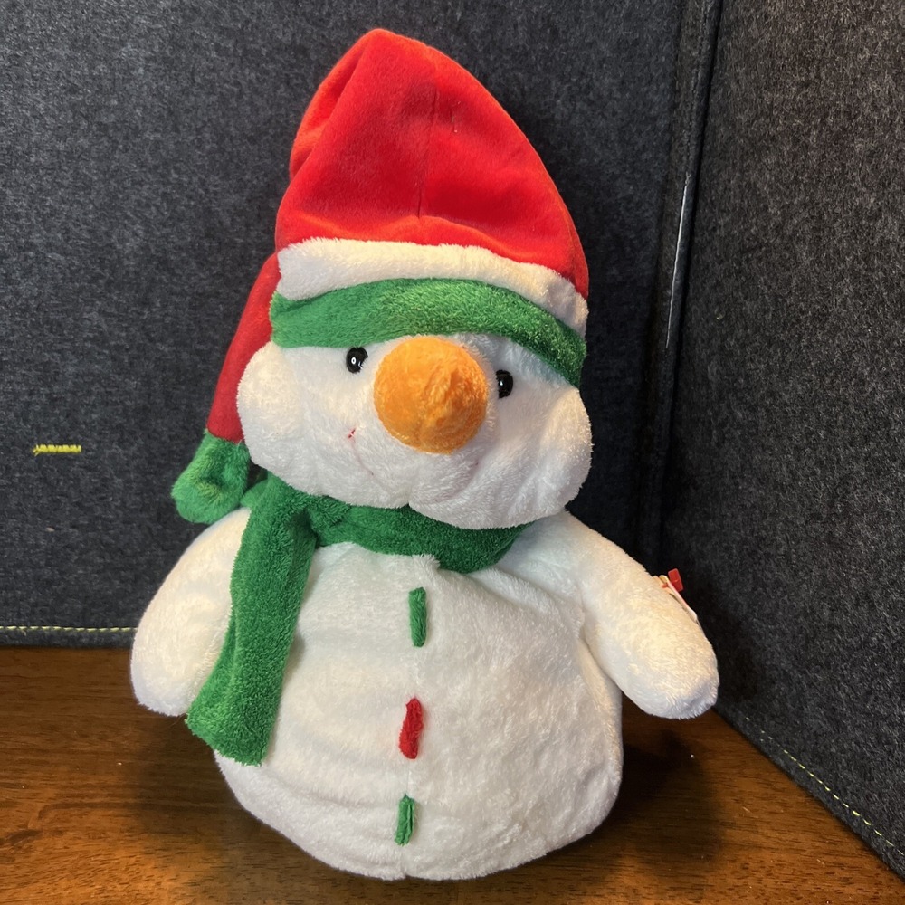 TY Pluffies Collection "Icebox" the Snowman Retired Vintage‎ (14 inch)